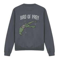 Star Trek Unisex Adult The Bird of War Sweatshirt - XXL, Charcoal