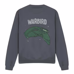 Star Trek Unisex Adult The D'Deridex Classic Sweatshirt - XXL, Charcoal