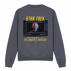 Star Trek Unisex Adult The Corbomite Maneuver Sweatshirt - XL, Charcoal
