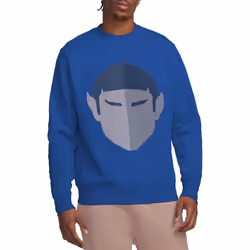 Star Trek Unisex Adult The Vulcan Sweatshirt - S, Royal Blue