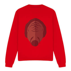 Star Trek Unisex Adult The Next Gen Klingon Sweatshirt - XXL, Red