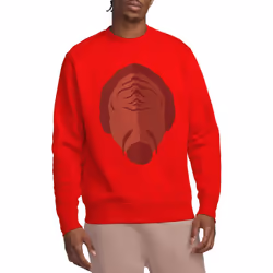 Star Trek Unisex Adult The Next Gen Klingon Sweatshirt - XXL, Red