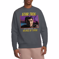 Star Trek Unisex Adult Balance of Terror Sweatshirt - S, Charcoal