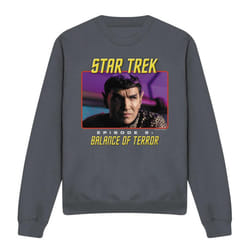 Star Trek Unisex Adult Balance of Terror Sweatshirt - XXL, Charcoal