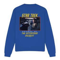 Star Trek Unisex Adult The Enterprise Incident Sweatshirt - XXL, Royal Blue