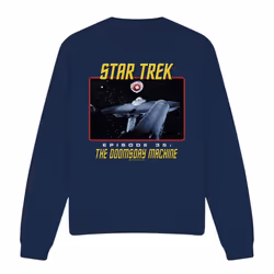 Star Trek Unisex Adult The Doomsday Machine Sweatshirt - L, Navy