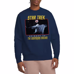Star Trek Unisex Adult The Doomsday Machine Sweatshirt - L, Navy