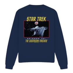 Star Trek Unisex Adult The Doomsday Machine Sweatshirt - XXL, Navy