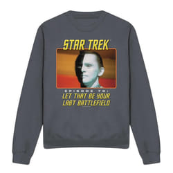 Star Trek Unisex Adult Last Battlefield Sweatshirt - XL, Charcoal