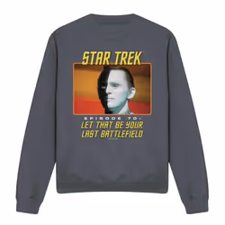 Star Trek Unisex Adult Last Battlefield Sweatshirt - XXL, Charcoal