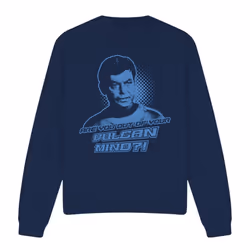 Star Trek Unisex Adult Vulcan Mind Sweatshirt - L, Navy