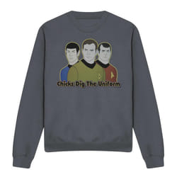 Star Trek Unisex Adult Dig It Sweatshirt - XXL, Charcoal