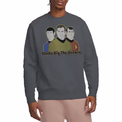 Star Trek Unisex Adult Dig It Sweatshirt - XXL, Charcoal