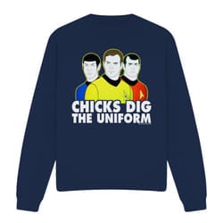 Star Trek Unisex Adult Dig It Sweatshirt - XXL, Navy