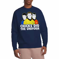 Star Trek Unisex Adult Dig It Sweatshirt - XXL, Navy