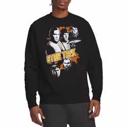 Star Trek Unisex Adult Good Vs Evil Graphic Sweatshirt - L, Black