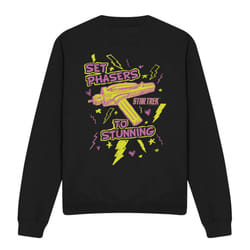 Star Trek Unisex Adult Set Phasers Sweatshirt - XXL, Black