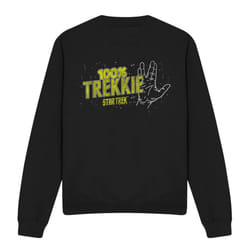 Star Trek Unisex Adult Trekkie Sweatshirt - L, Black