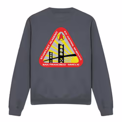 Star Trek Unisex Adult Starfleet Academy Sweatshirt - M, Charcoal