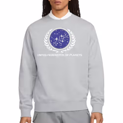 Star Trek Unisex Adult United Federation Logo Sweatshirt - L, Sport Heather