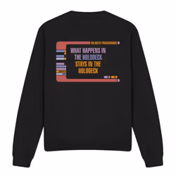 Star Trek Unisex Adult Holodeck Secrets Sweatshirt - S, Black
