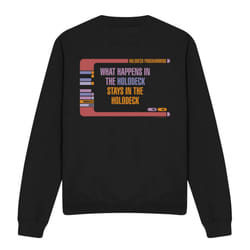 Star Trek Unisex Adult Holodeck Secrets Sweatshirt - XL, Black