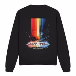 Star Trek Unisex Adult Motion Picture Poster Sweatshirt - M, Black