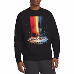 Star Trek Unisex Adult Motion Picture Poster Sweatshirt - M, Black