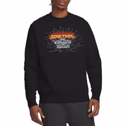 Star Trek Unisex Adult Khan Logo Sweatshirt - S, Black