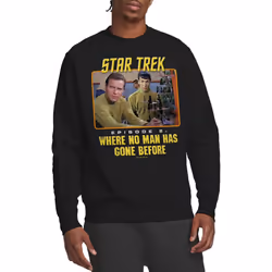 Star Trek Unisex Adult Episode 2 Sweatshirt - XL, Black