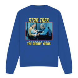 Star Trek Unisex Adult Episode 40 Sweatshirt - XXL, Royal Blue