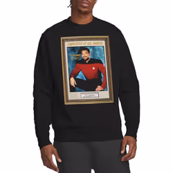 Star Trek Unisex Adult Employee of the Month Sweatshirt - XL, Black