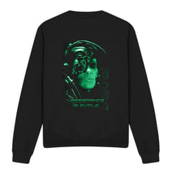 Star Trek Unisex Adult Resistance is Futile Sweatshirt - L, Black