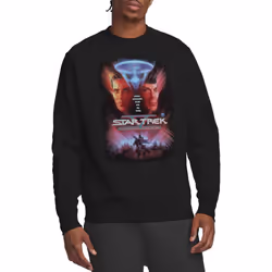 Star Trek Unisex Adult The Final Frontier Sweatshirt - XXL, Black