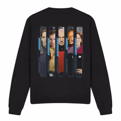 Star Trek Unisex Adult The Captains Sweatshirt - S, Black