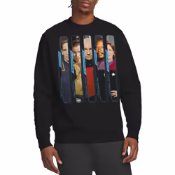 Star Trek Unisex Adult The Captains Sweatshirt - S, Black
