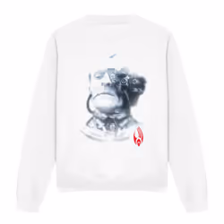Star Trek Unisex Adult Borg Head Sweatshirt - M, White