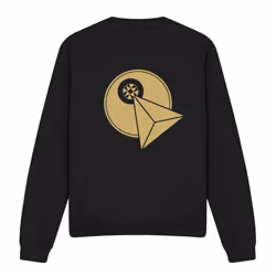 Star Trek Unisex Adult Vulcan Logo Sweatshirt - M, Black