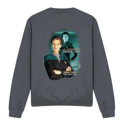 Star Trek Unisex Adult Jadzia Dax Sweatshirt - XL, Charcoal