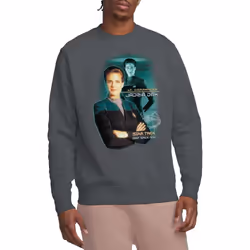 Star Trek Unisex Adult Jadzia Dax Sweatshirt - XL, Charcoal
