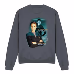 Star Trek Unisex Adult Jadzia Dax Sweatshirt - XXL, Charcoal