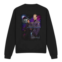 Star Trek Unisex Adult Captain Archer Sweatshirt - XXL, Black