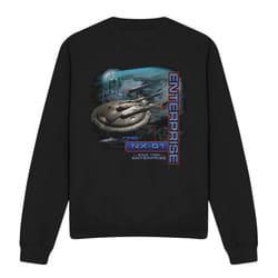 Star Trek Unisex Adult Enterprise NX 01 Sweatshirt - L, Black