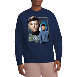 Star Trek Unisex Adult Leonard McCoy Sweatshirt - XL, Navy