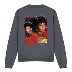 Star Trek Unisex Adult Uhura Sweatshirt - L, Charcoal
