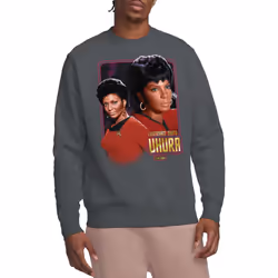 Star Trek Unisex Adult Uhura Sweatshirt - XXL, Charcoal