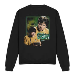 Star Trek Unisex Adult Chekov Sweatshirt - S, Black