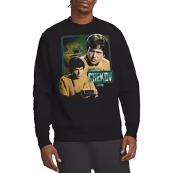 Star Trek Unisex Adult Chekov Sweatshirt - S, Black