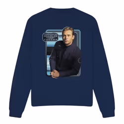 Star Trek Unisex Adult Trip Tucker Sweatshirt - L, Navy