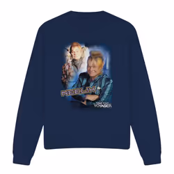 Star Trek Unisex Adult Neelix Sweatshirt - S, Navy